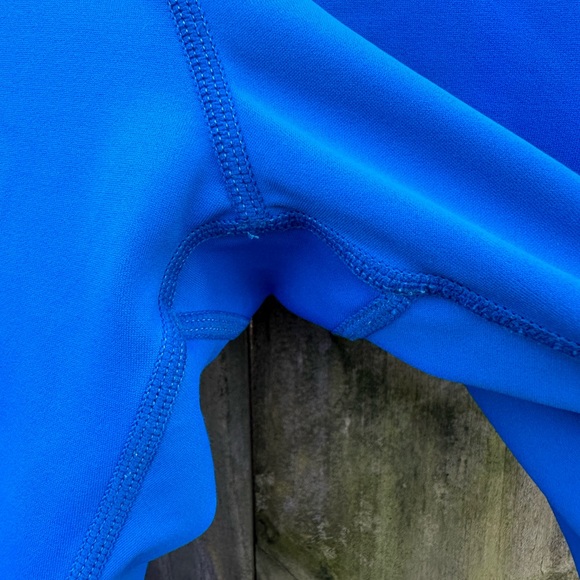 Zyia Light N Tight 7/8 Legging Bright Blue Pockets Size 4 - Picture 7 of 11